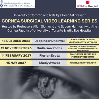 Cornea Surgical Video Learning Series 2026-2027 [Non-CME] Banner